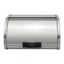 Brabantia Touch Bread Bin Medium, Brilliant Steel